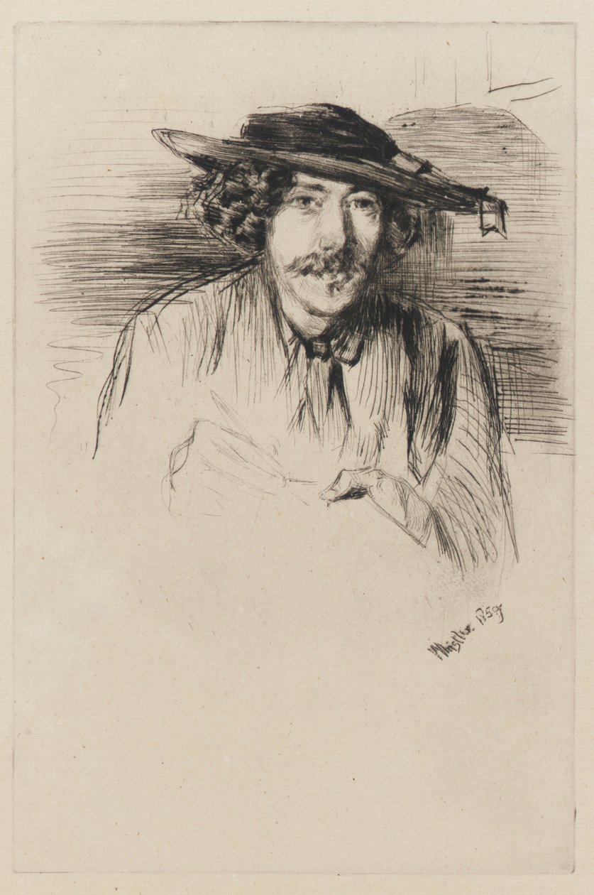 Whistler mit Hut von James Abbott McNeill Whistler