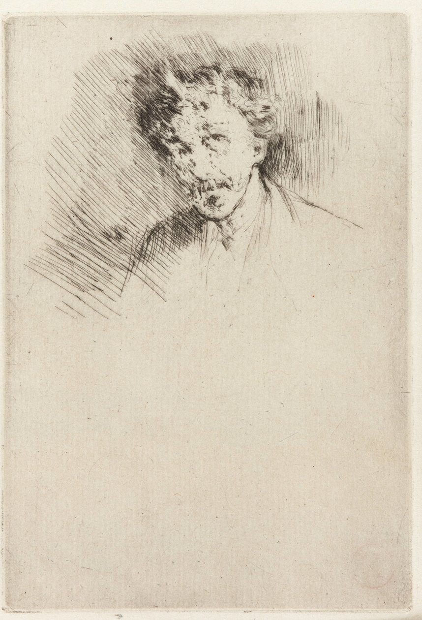 Whistler mit der weißen Locke von James Abbott McNeill Whistler