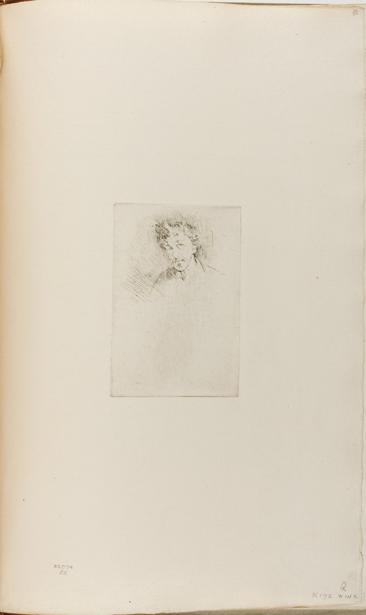 Whistler mit der weißen Locke von James Abbott McNeill Whistler