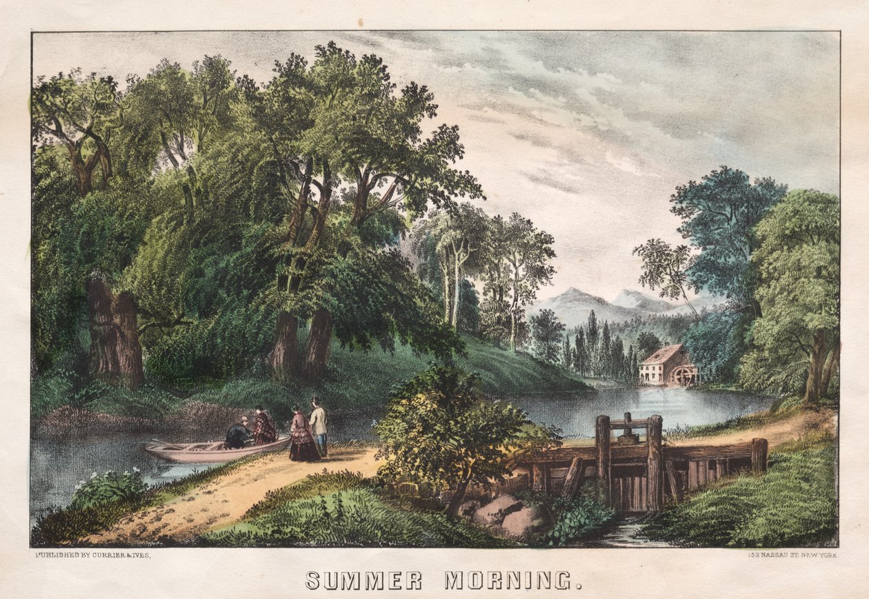 Sommermorgen, ca. 1838-72 von James Merritt Ives