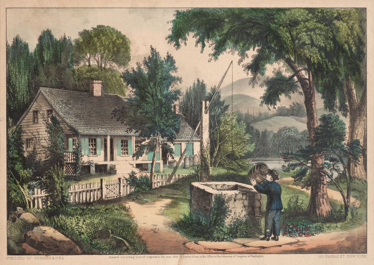 Der alte Eichenkübel von James Merritt Ives