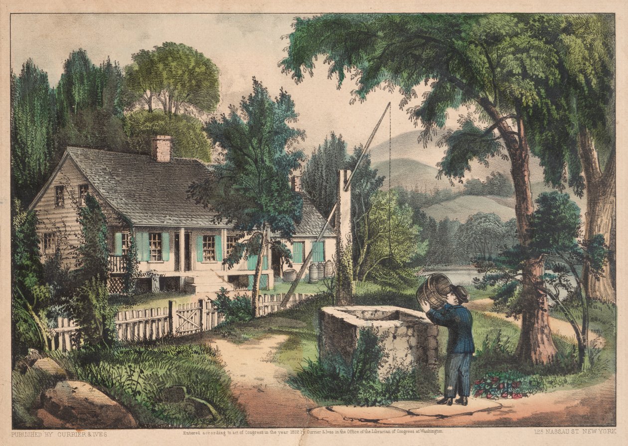 Der alte Eichenkübel von James Merritt Ives