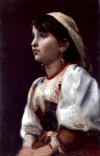 Italienisches Mädchen, ca. 1890 von James Paterson
