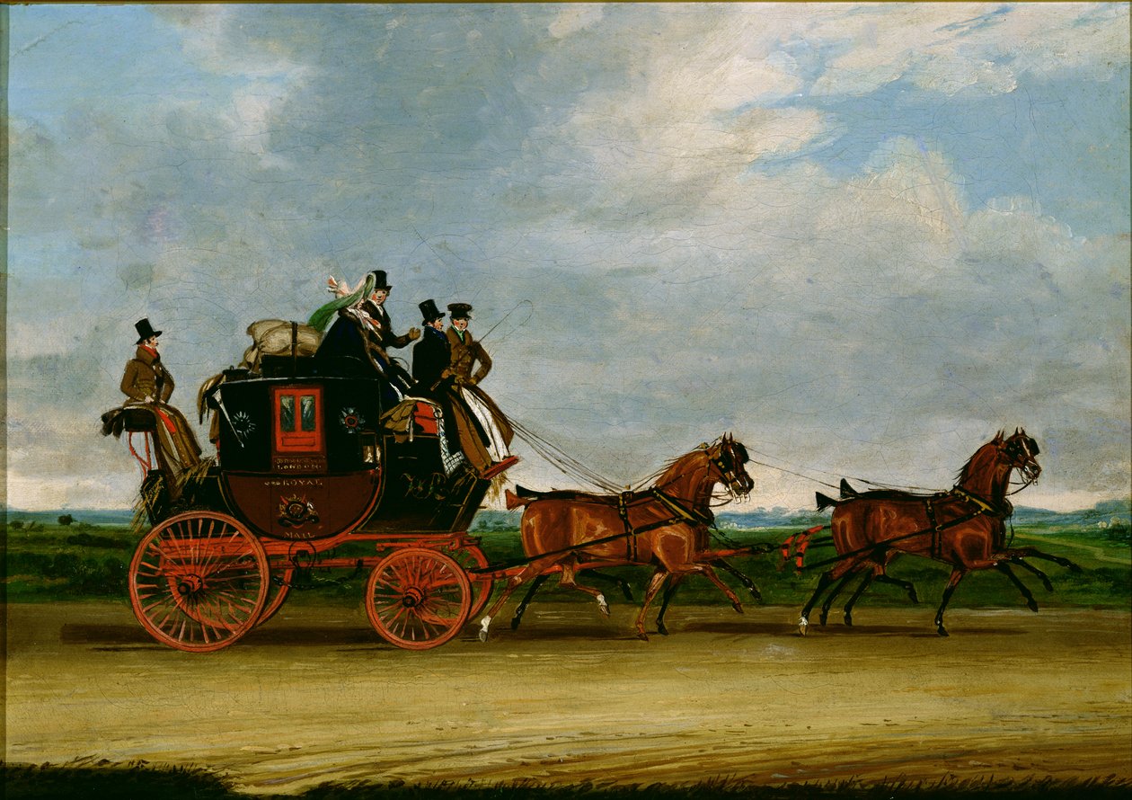 Die Dover nach London Postkutsche von James Pollard