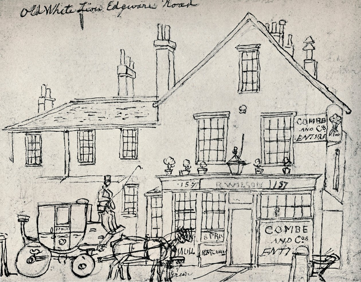 Der alte Weiße Löwe, Edgware Road von James Pollard