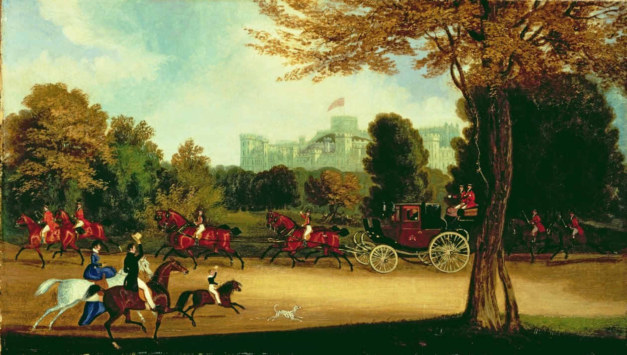William IV. fährt im Windsor Park von James Pollard