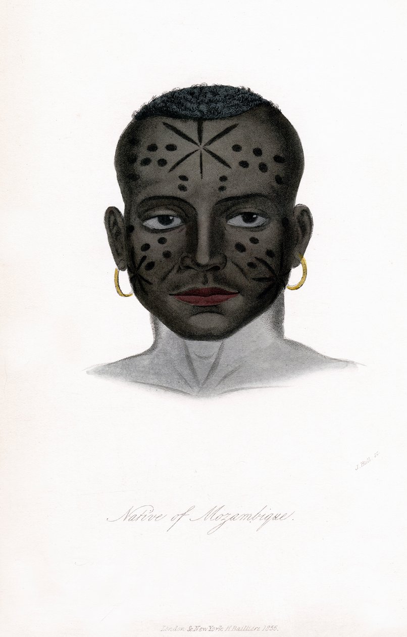 Einheimischer aus Mosambik, ca. 1850 von James Prichard