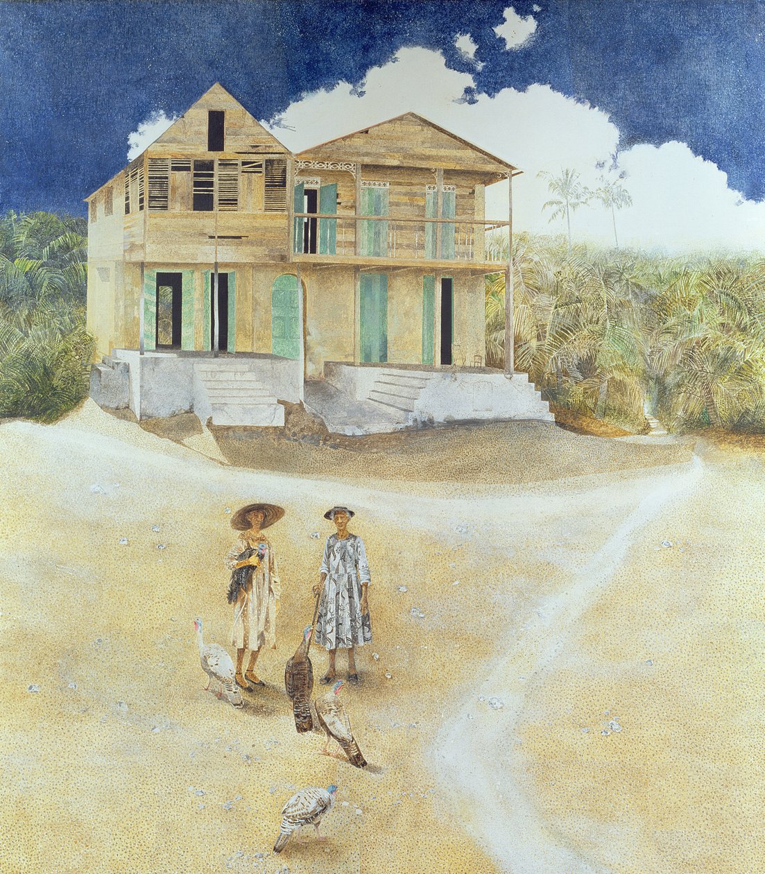 Zwei alte Schwestern, Jacmel, Haiti, 1974 von James Reeve