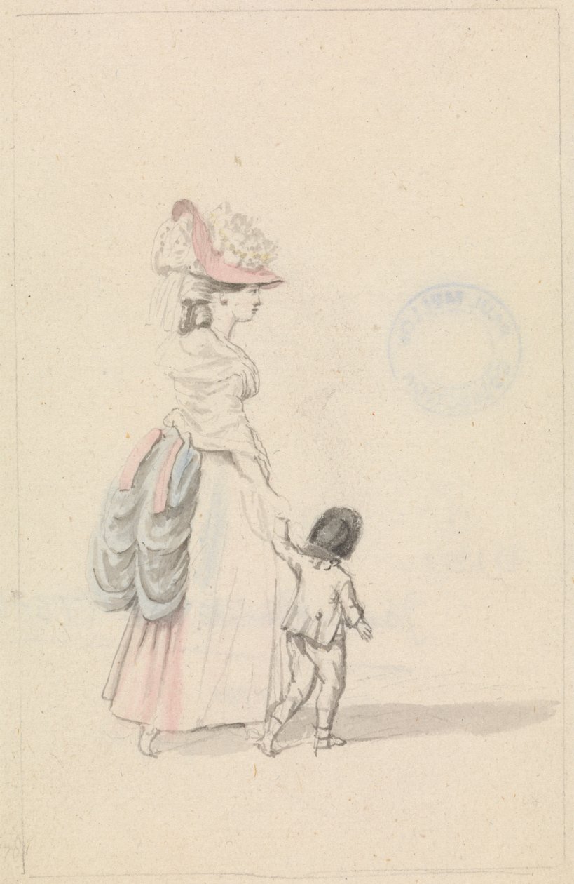 Frau und Kind von James Roberts
