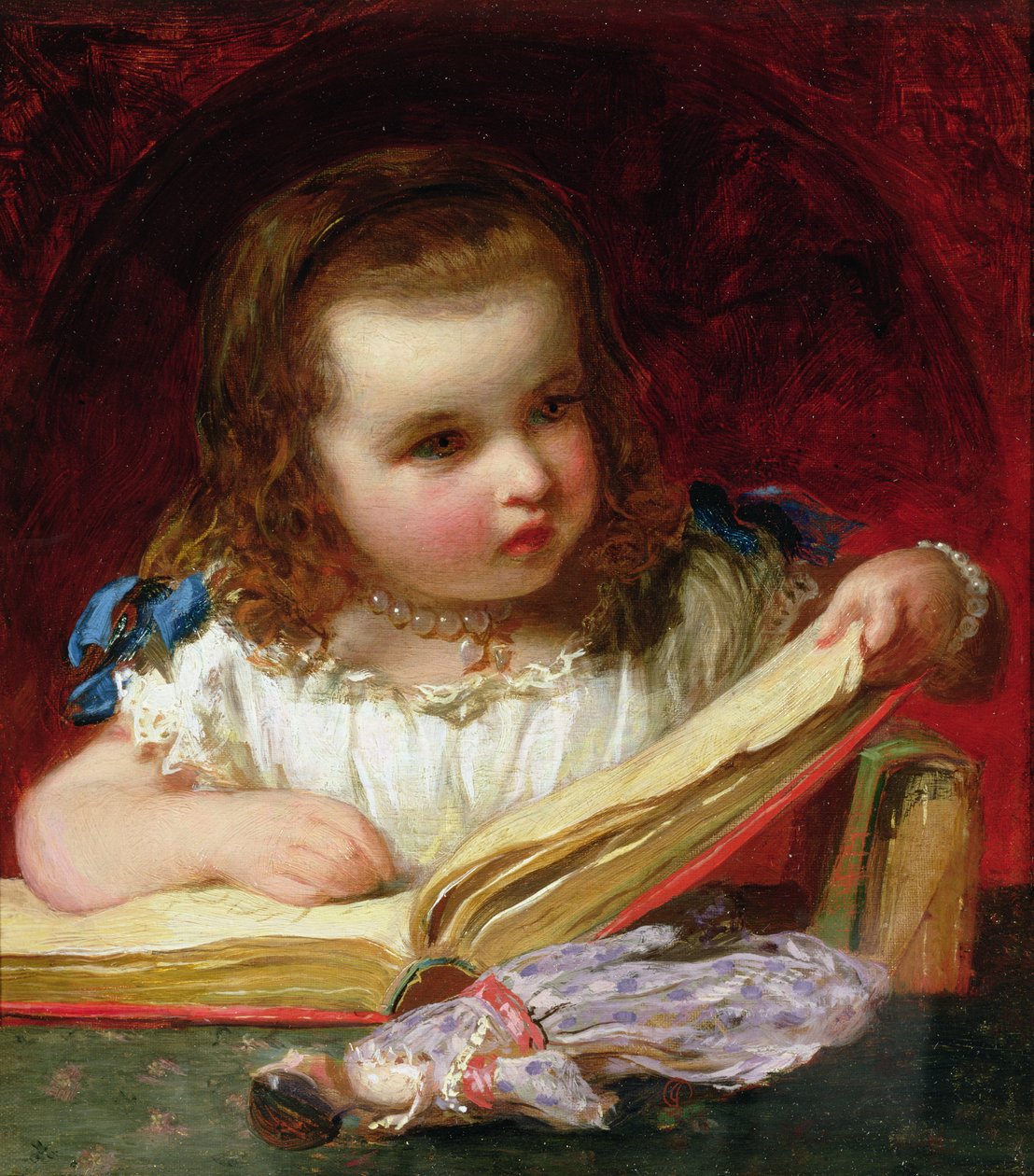Ein Mädchen liest von James Sant