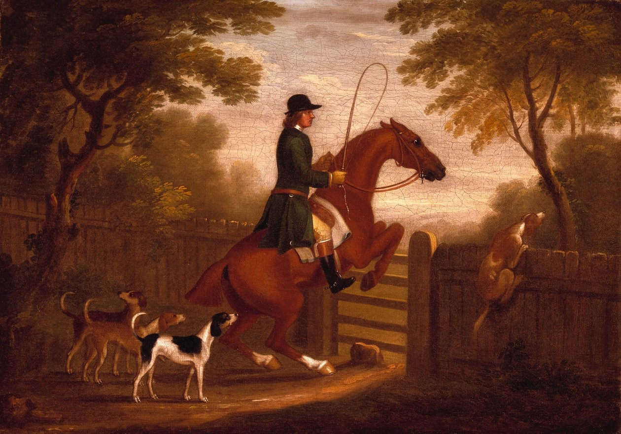 Über das Tor springen von James Seymour von James Seymour
