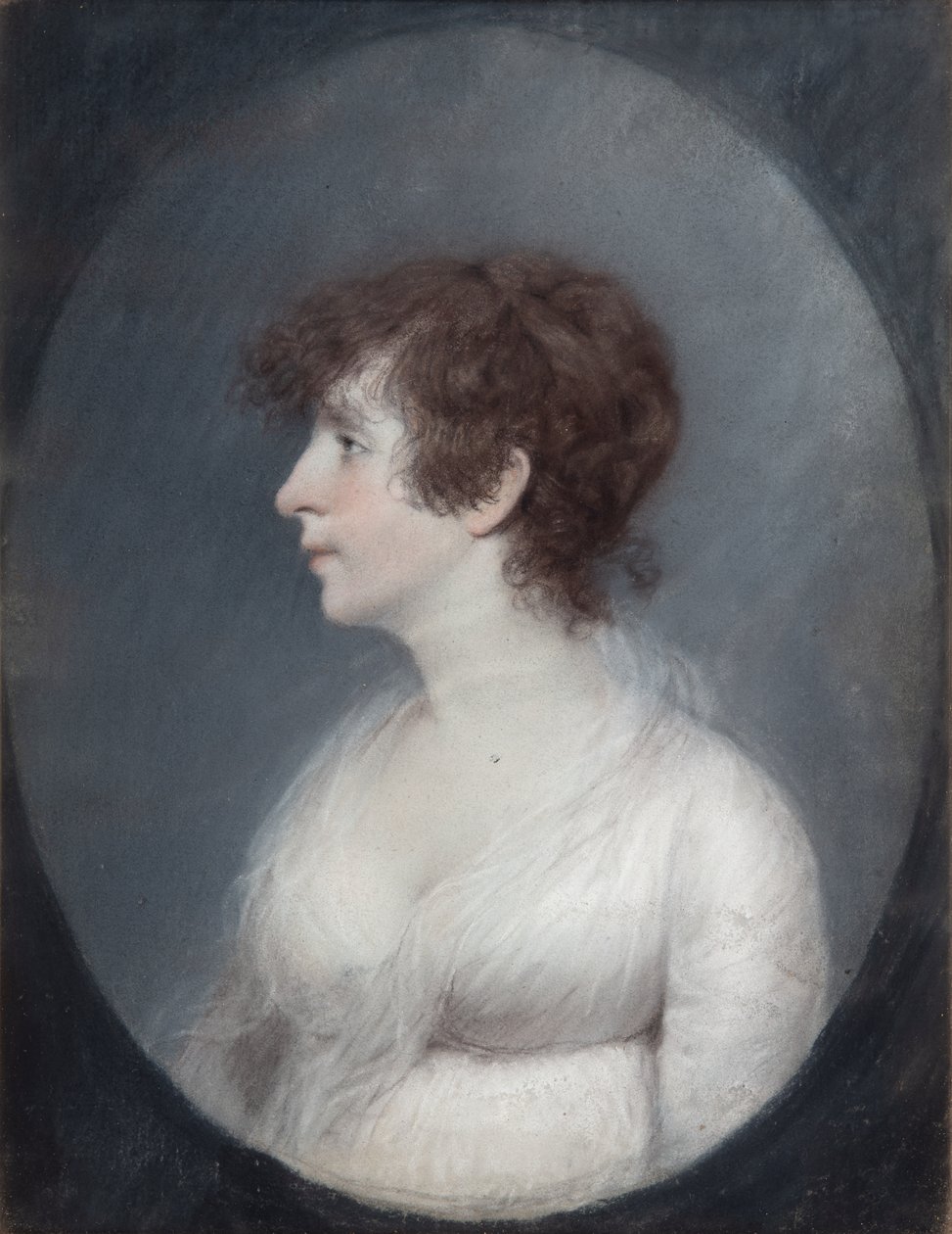 Lady Wilmot (Pastell auf grauem Papier) von James Sharples