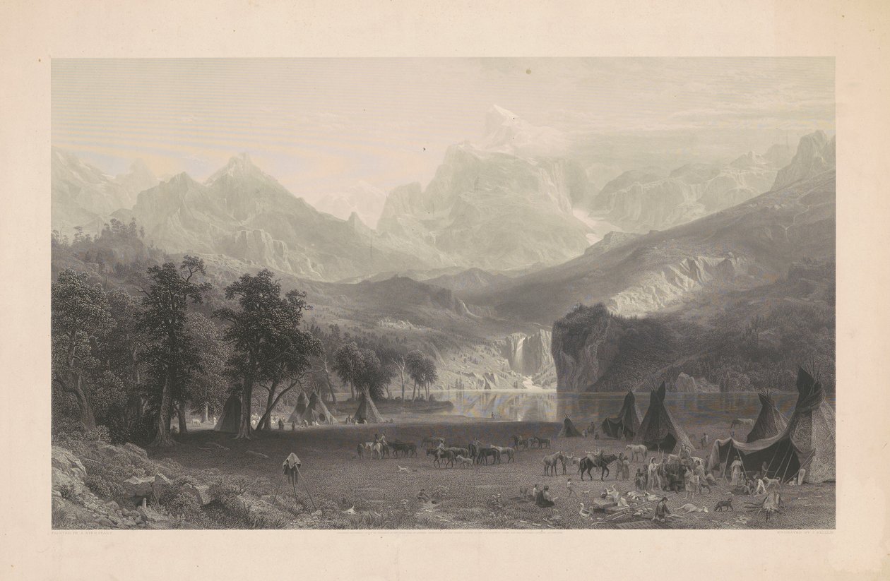 Die Rocky Mountains von James Smillie, after Albert Bierstadt