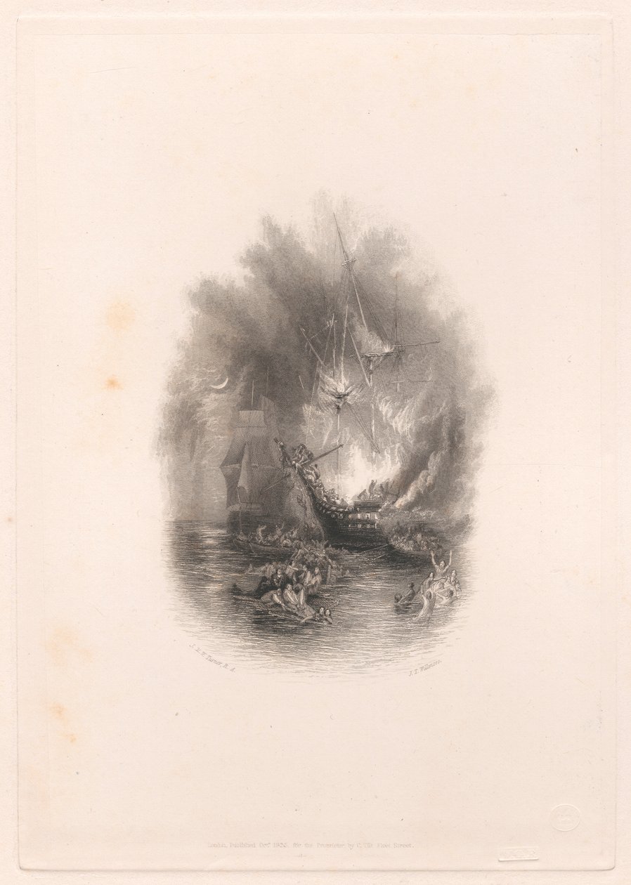 Feuer auf See (Vignette) von James T. Willmore