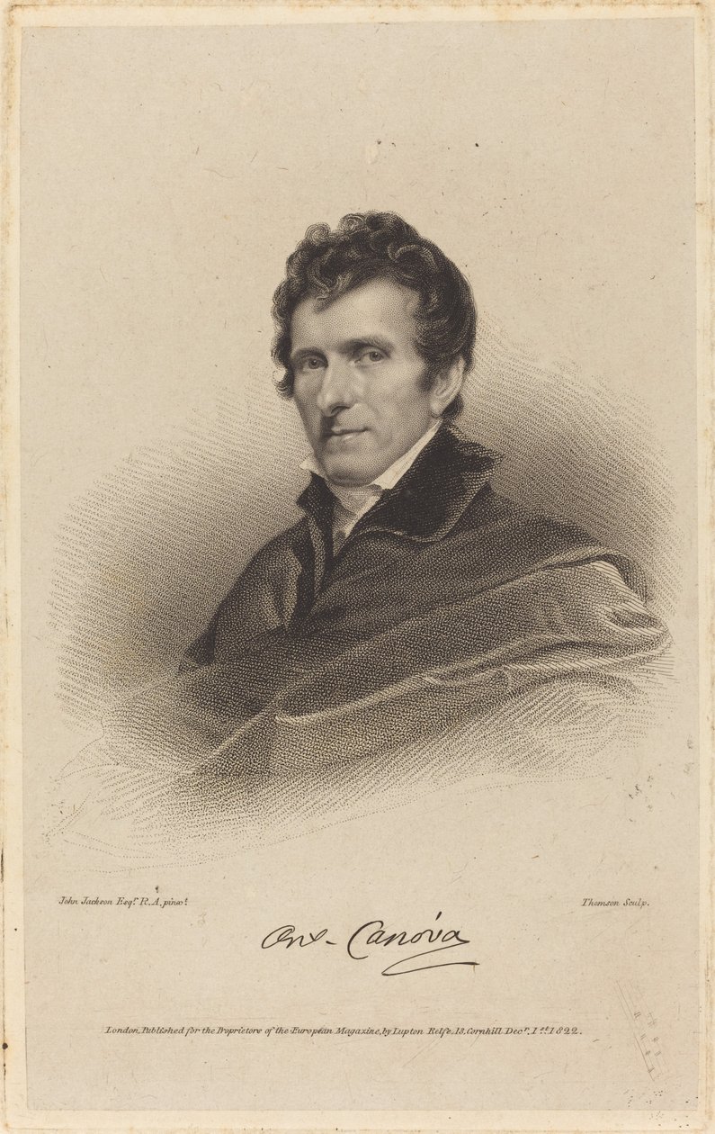 Antonio Canova von James Thomson possibly after John Jackson