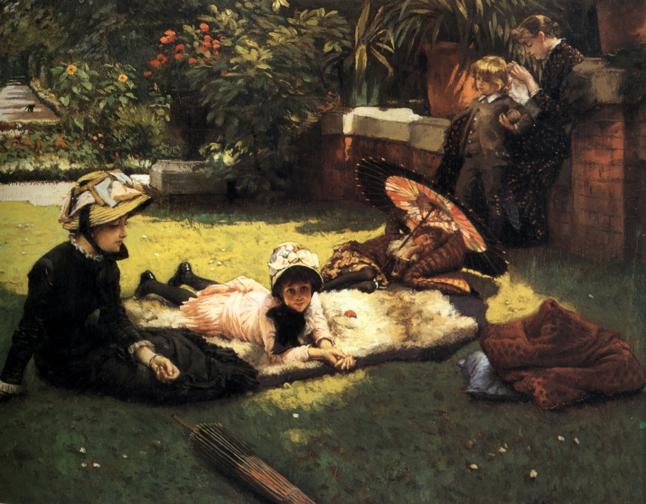 Im Sonnenschein von James Tissot