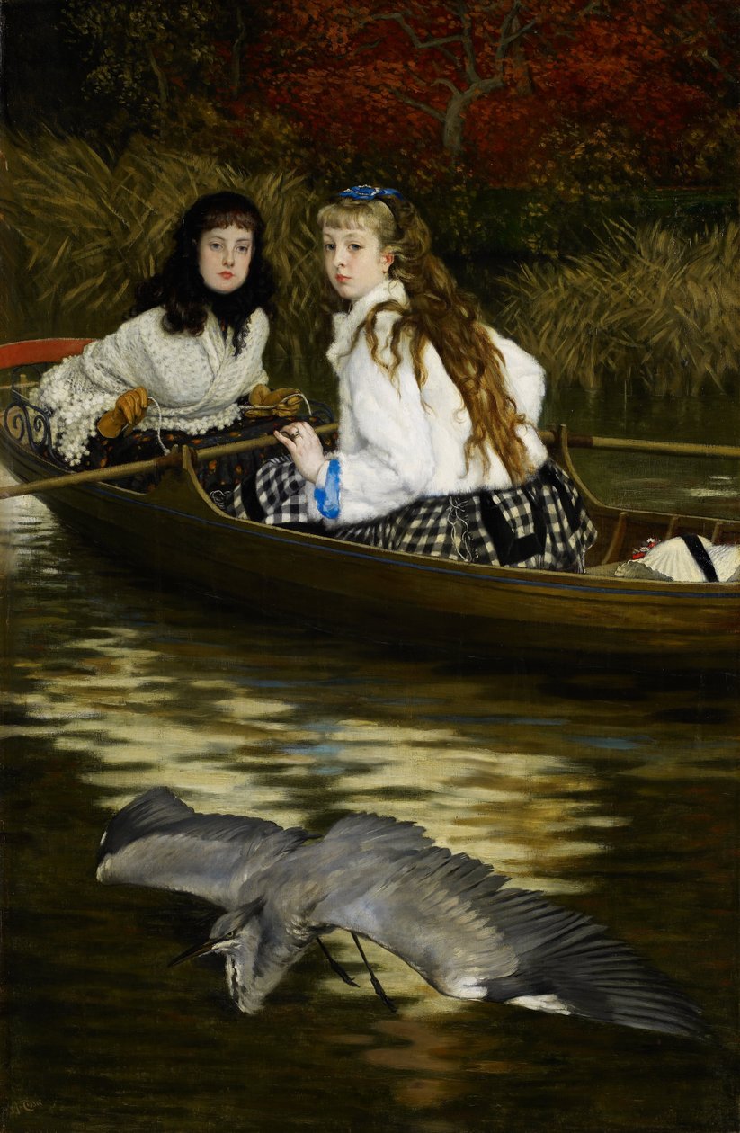 Ein Reiher an der Themse von James Tissot