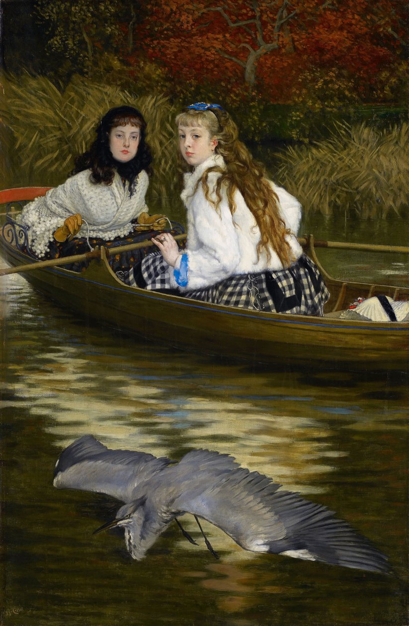 Ein Reiher an der Themse von James Tissot