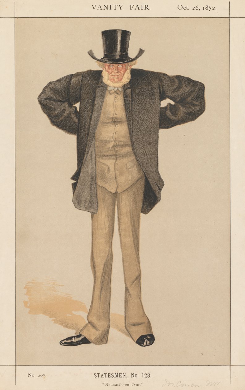 Vanity Fair: Staatsmann, Nr. 128 "Newcastle-on-Tyne" von James Tissot