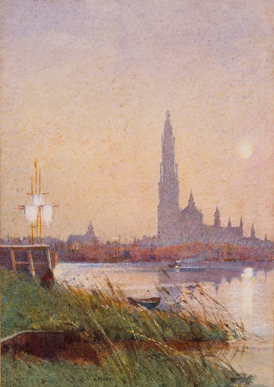 Flusslandschaft, 1887 von James Valentine Jelley