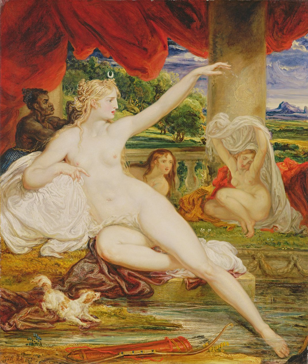 Diana beim Bad von James Ward