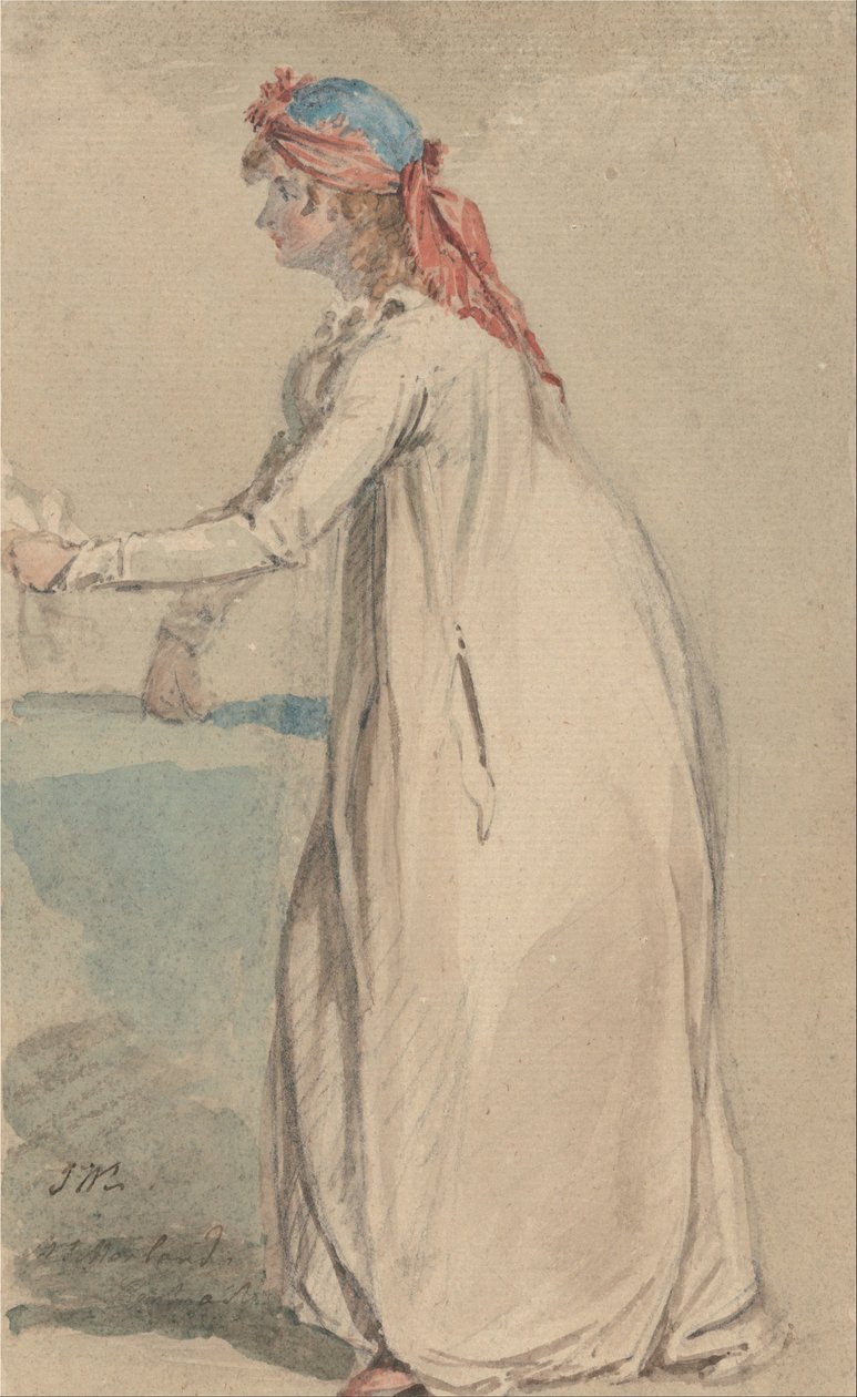 Porträt von Mrs. Morland von James Ward