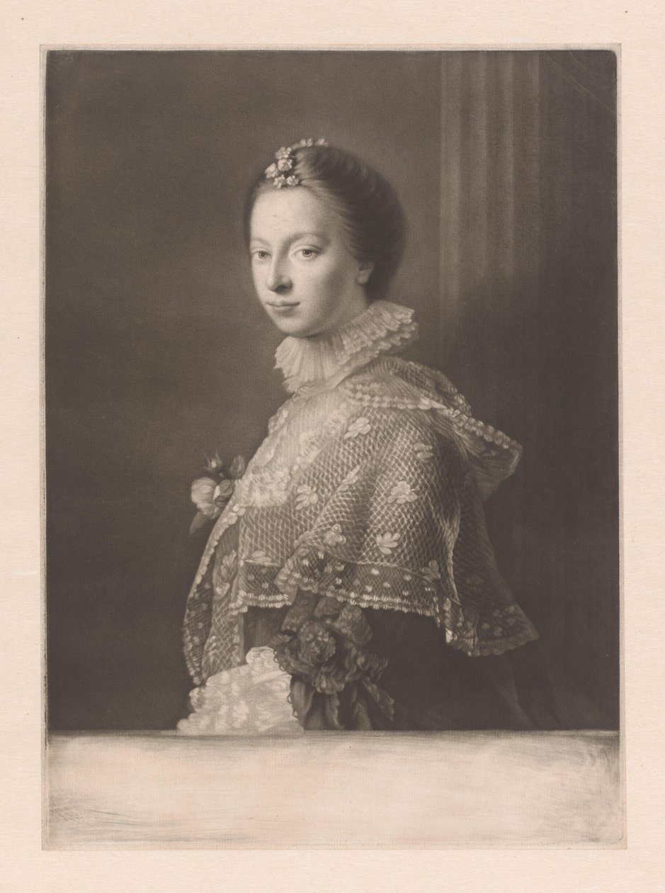 Porträt von Janet Erskine von James Watson (prentmaker)