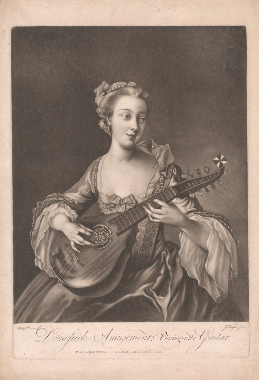 Häusliche Unterhaltung: Gitarre spielen von James Watson