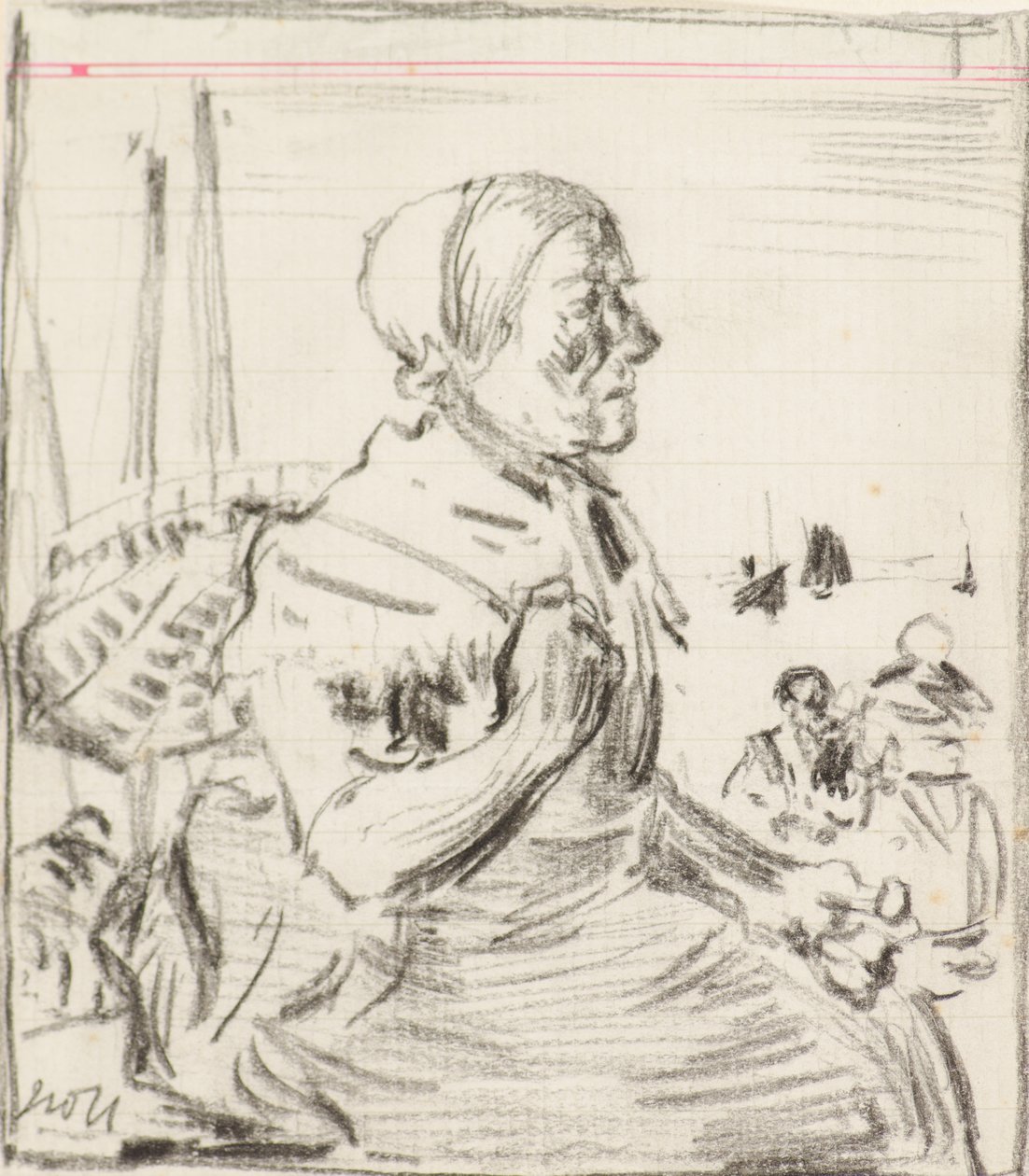 Studie [Fischerin] von James Watterston Herald