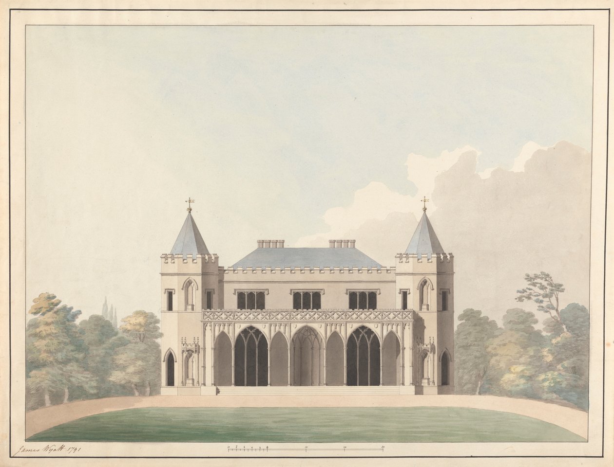 Entwurf für Little Frogmore: Erhebung von James Wyatt