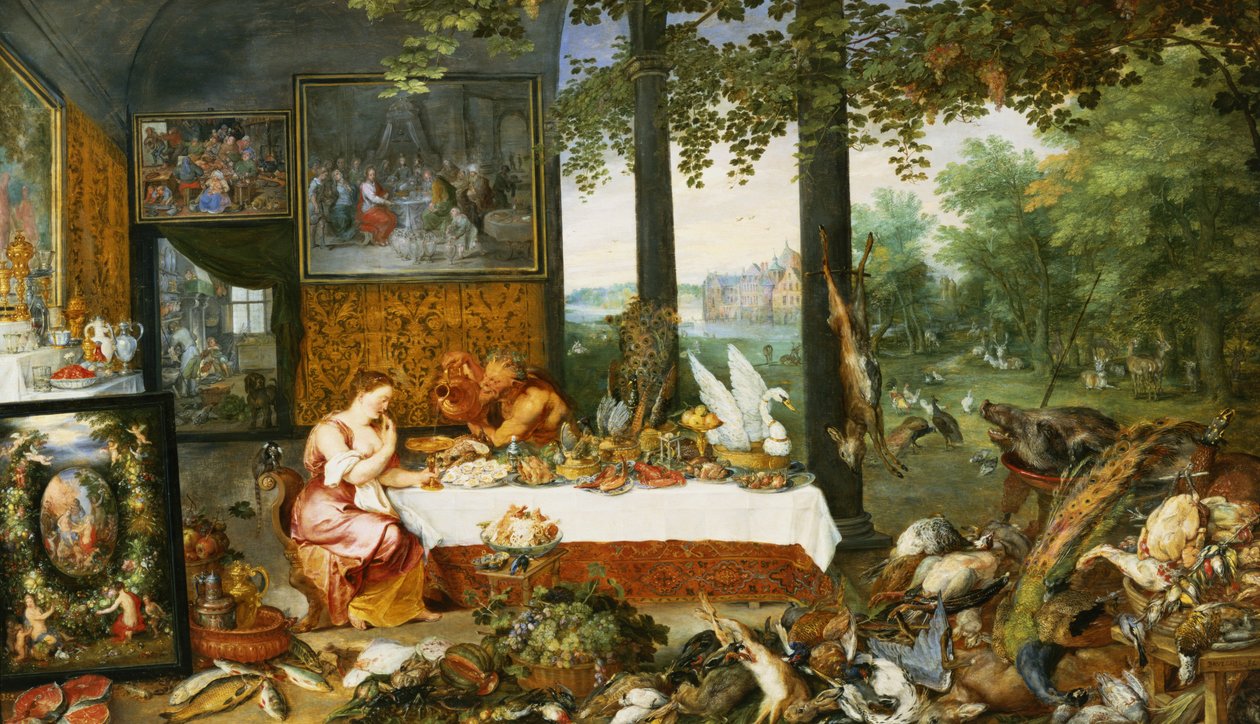 Der Geschmackssinn, 1618 von Jan and Rubens, P.P. Brueghel