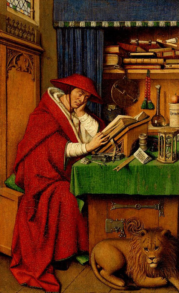 Heiliger Hieronymus in seinem Studierzimmer von Jan van Eyck