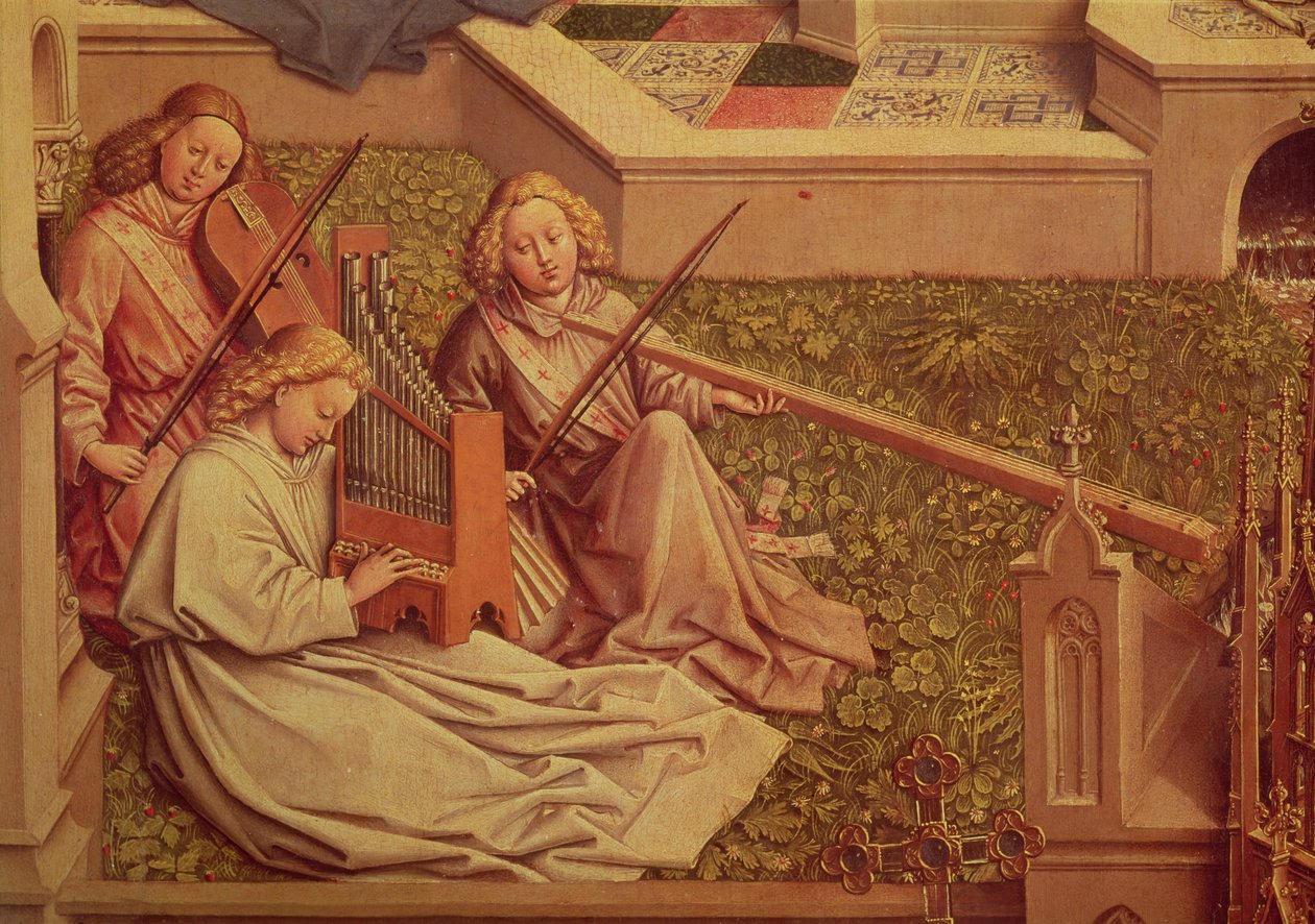 Der Gnadenbrunnen (Detail) von Jan van Eyck