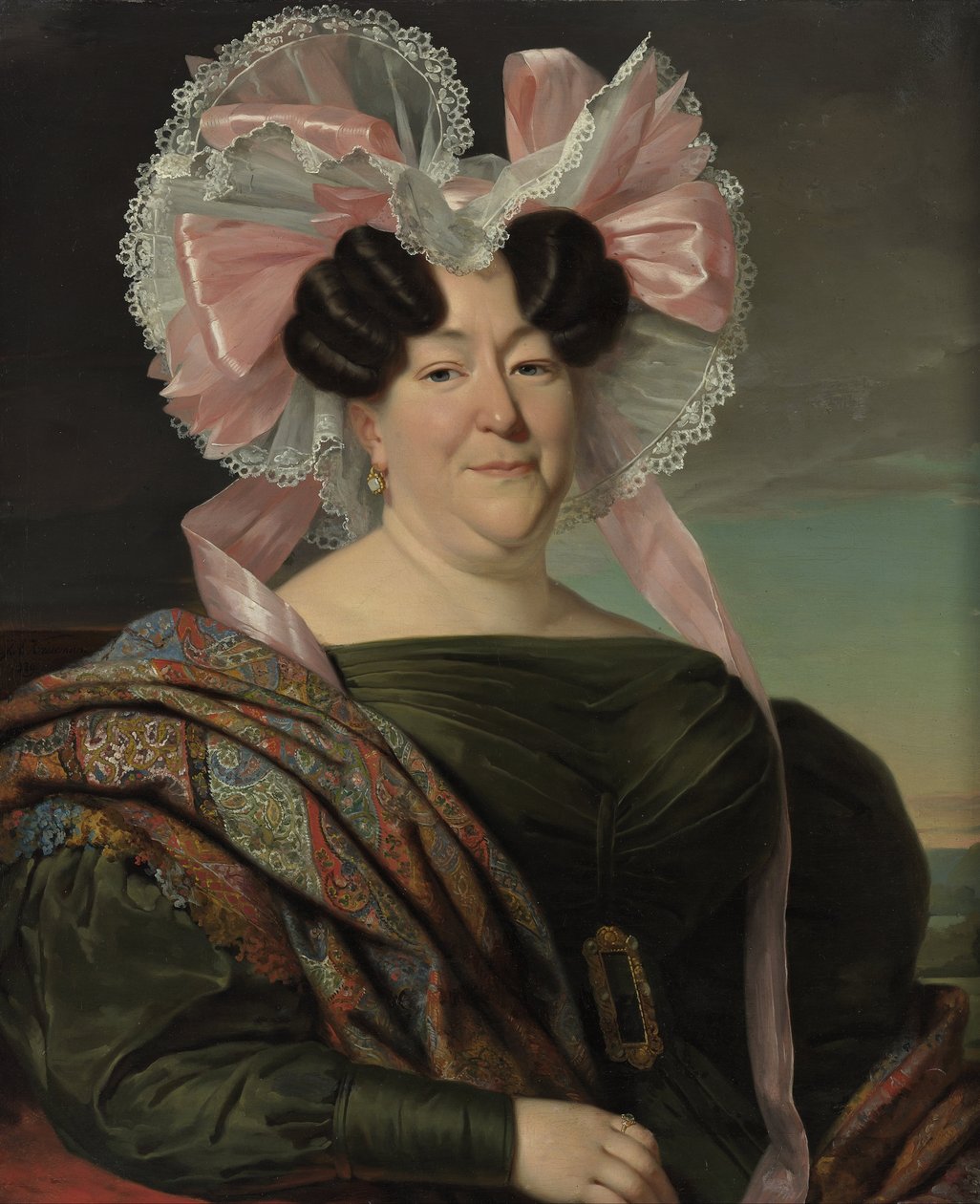 Porträt einer Dame von Jan Adam Janszoon Kruseman
