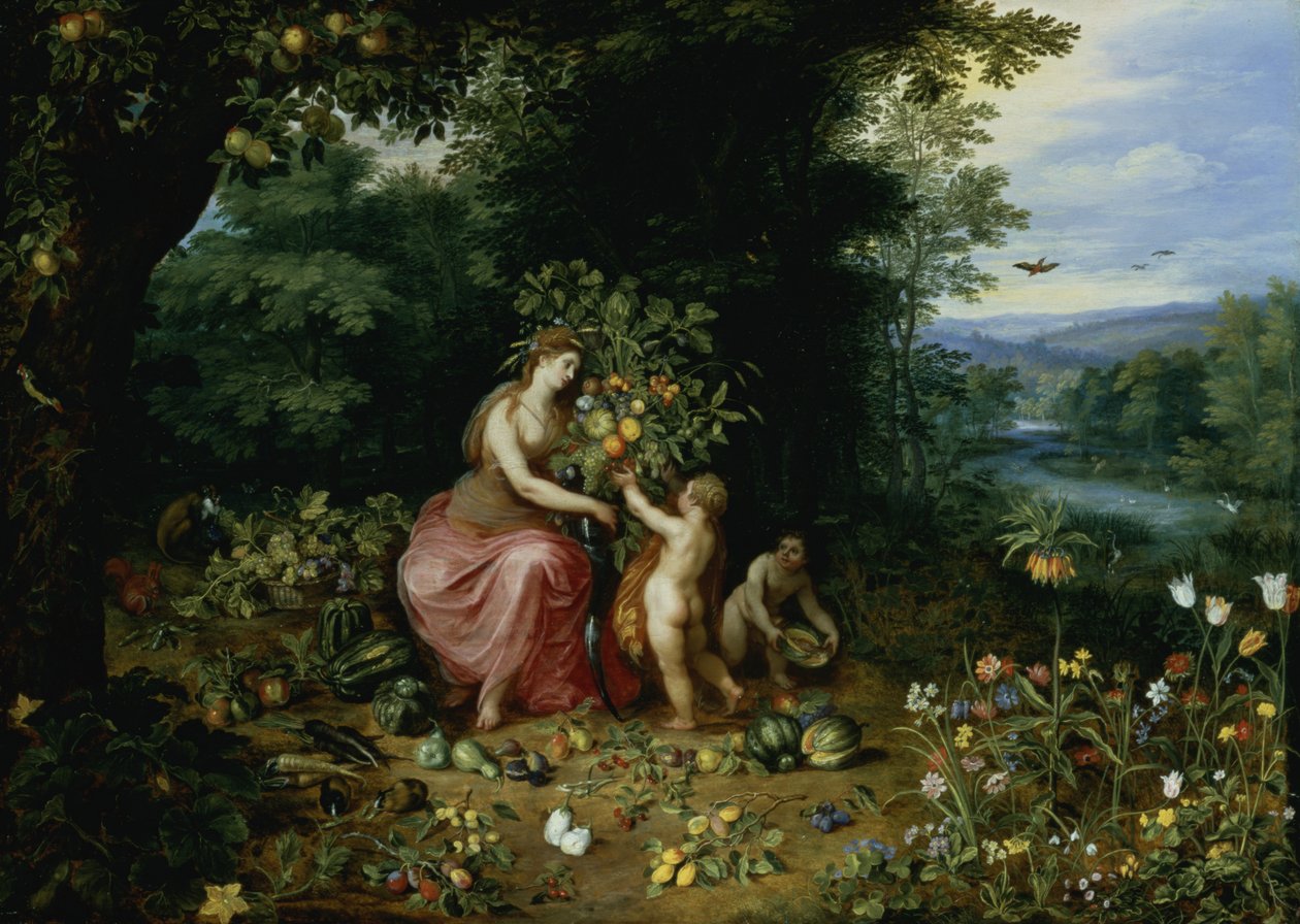 Allegorie des Überflusses von Jan the Elder Brueghel