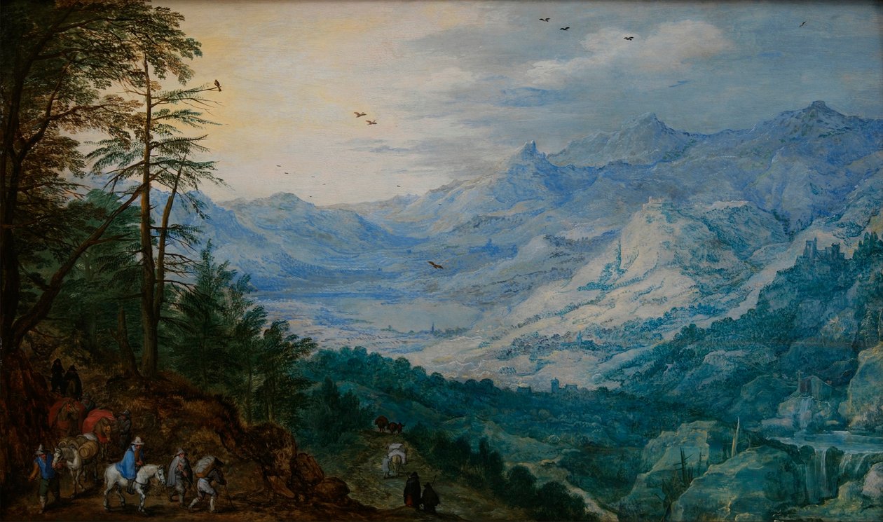 Felsige Landschaft von Jan the Elder Brueghel