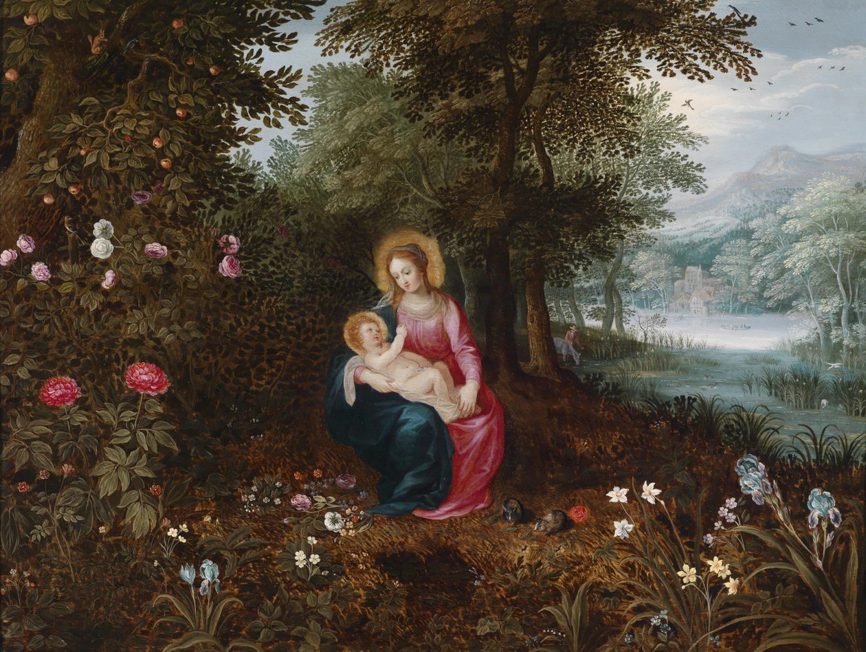 Die Rast auf der Flucht nach Ägypten von Jan Brueghel the Younger