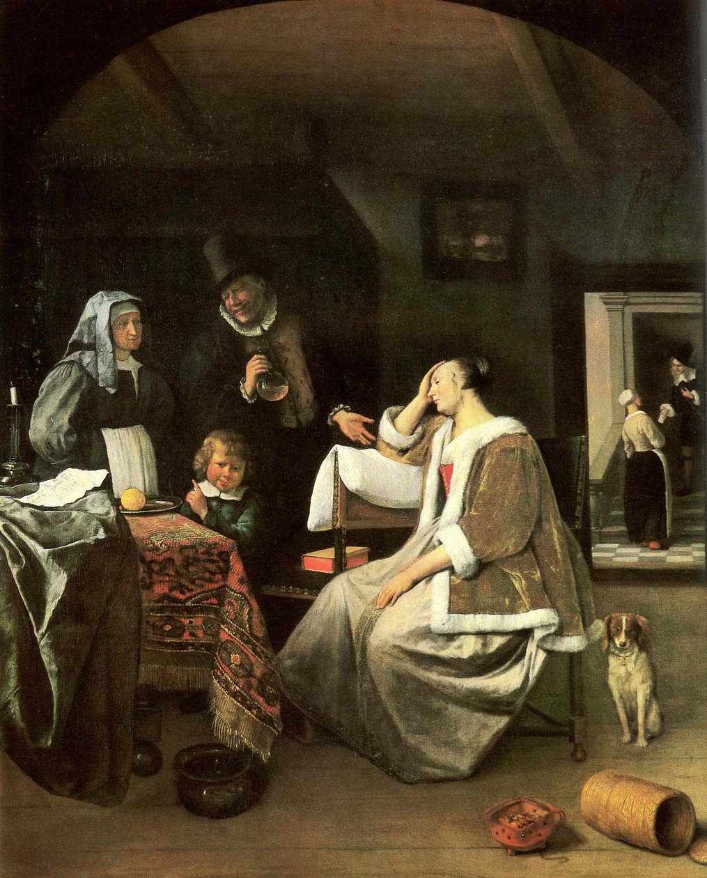Die Liebeskranke von Jan Havickszoon Steen