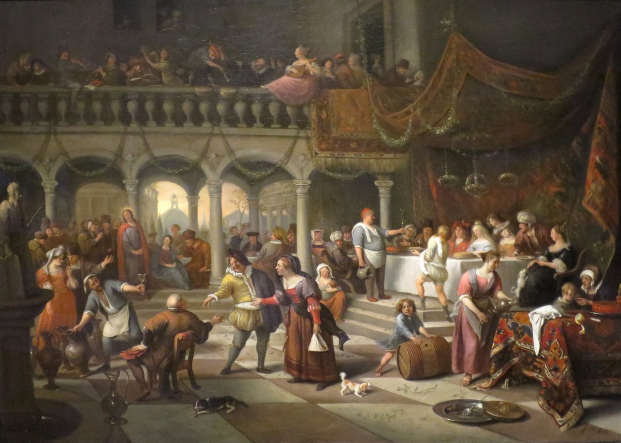 Die Hochzeit zu Kana von Jan Havickszoon Steen