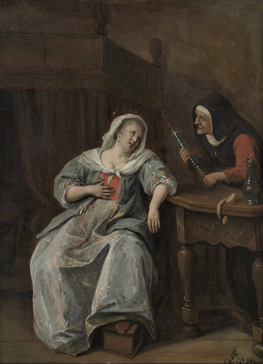 Die kranke Frau von Jan Havickszoon Steen