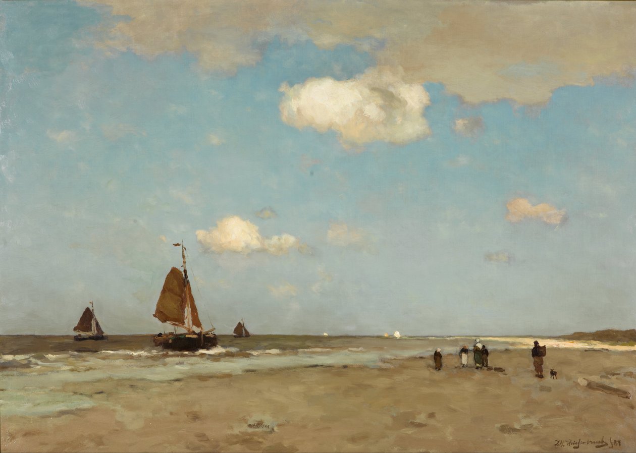 Strandszene von Jan Hendrik Weissenbruch