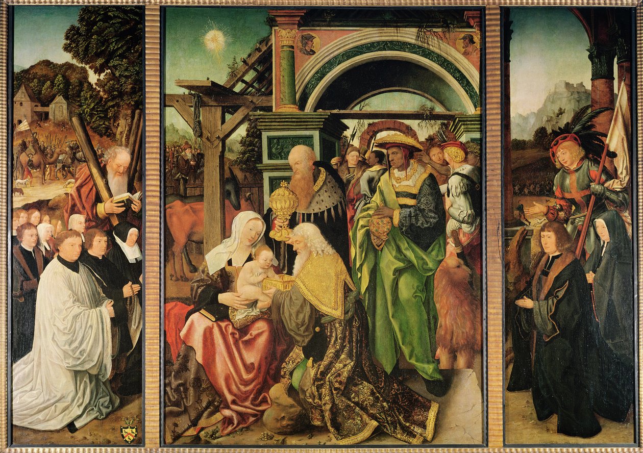 Anbetung der Könige von Jan Mostaert