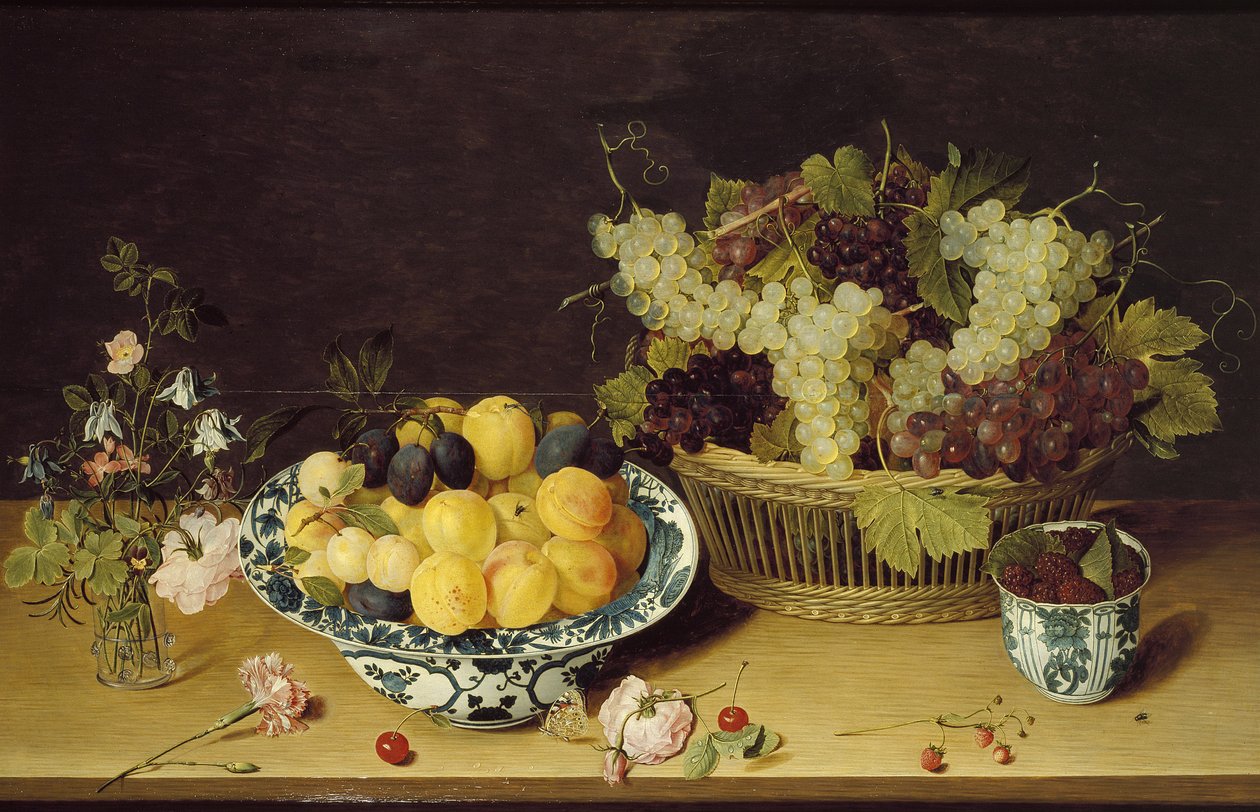 Stillleben mit Früchten und Blumen von Jan Soreau