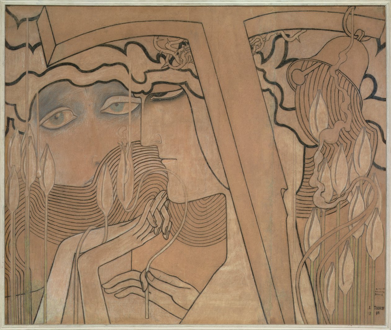 Das Verlangen und die Zufriedenheit, 1893 von Jan Toorop