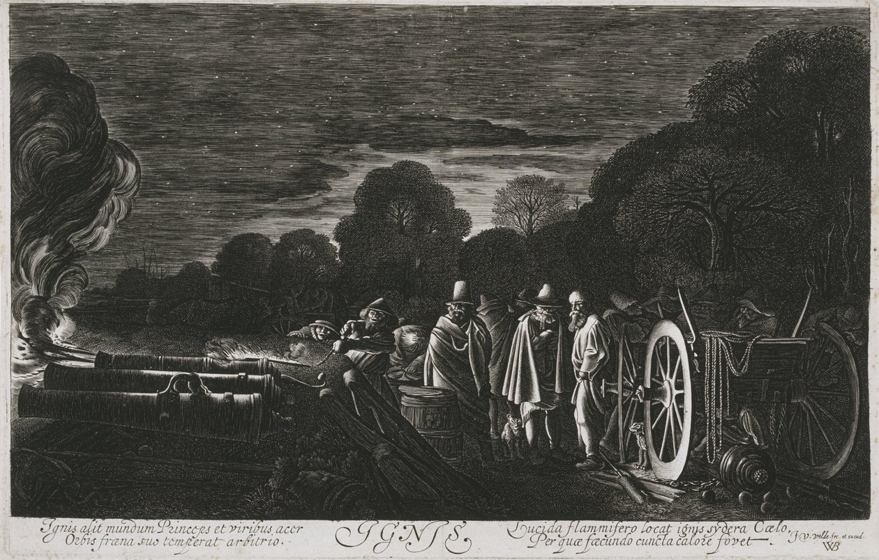 Feuer, c. 1614-1622 von Jan Van de Velde