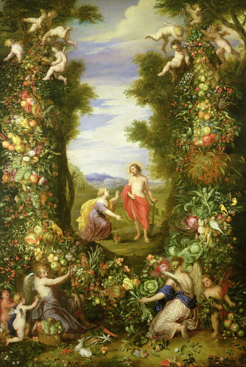 Christus und Maria Magdalena von Jan the Elder Brueghel