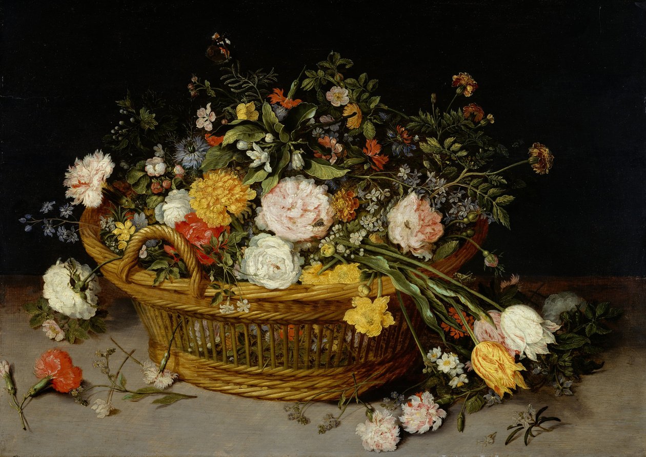 Ein Korb mit Blumen von Jan Brueghel the Younger
