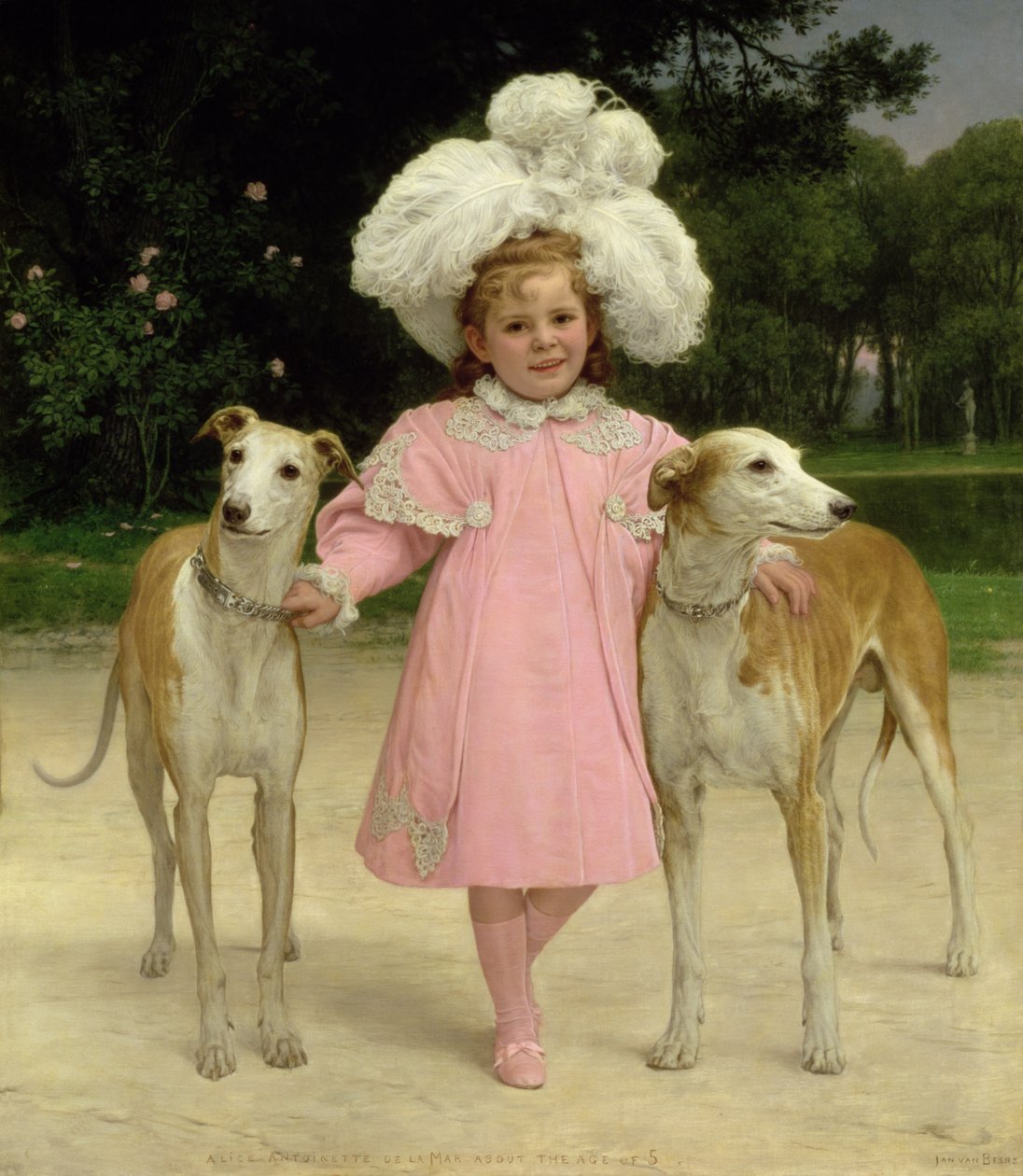 Alice Antoinette de la Mar, fünf Jahre alt von Jan van Beers