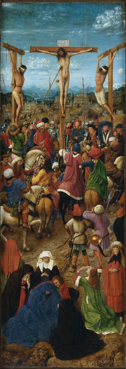 Linkes Panel des Diptychons von Jan van Eyck