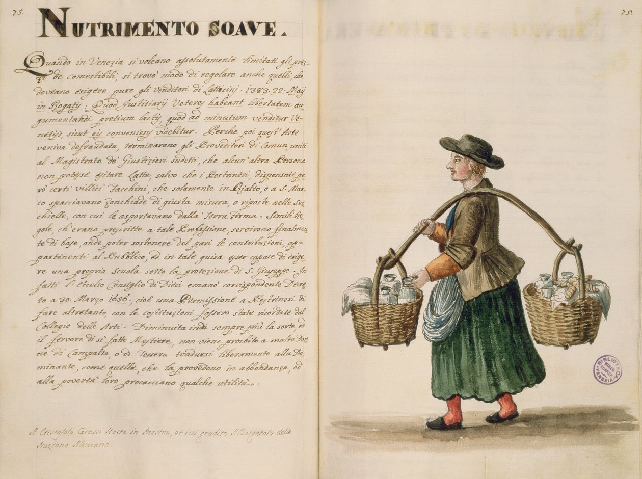 Getränkeverkäufer, Venezianisch von Jan van Grevenbroeck